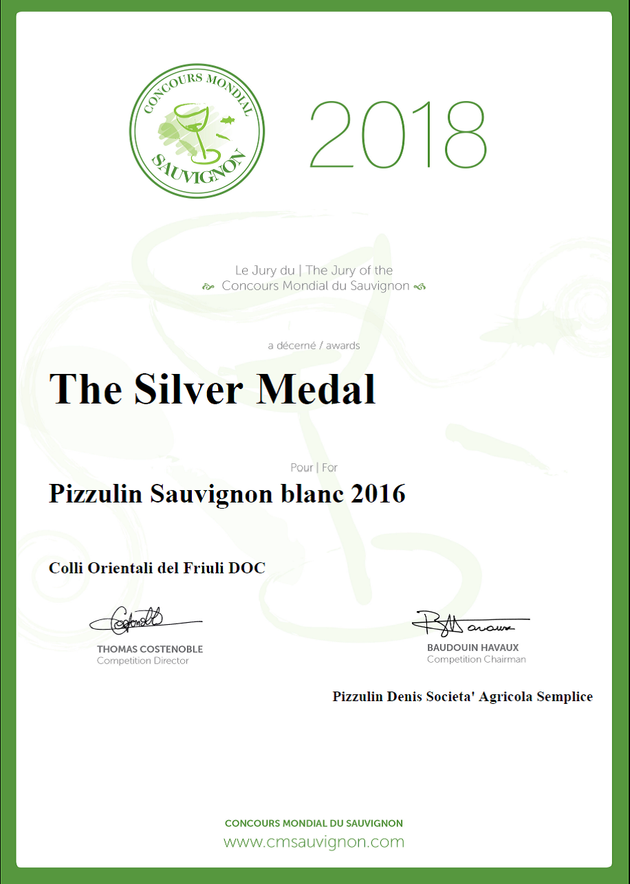 CONCORSO MONDIALE SAUVIGNON 2018